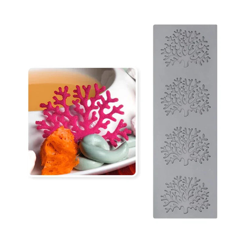 DecorBites™ Coral Branch Leaf Silicone Mold for Cake Chocolate Baking Decoration