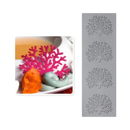 DecorBites™ Coral Branch Leaf Silicone Mold for Cake Chocolate Baking Decoration