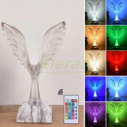 DecorBites™ Crystal Eagle LED Table Lamp for Bedroom Study and Living Room
