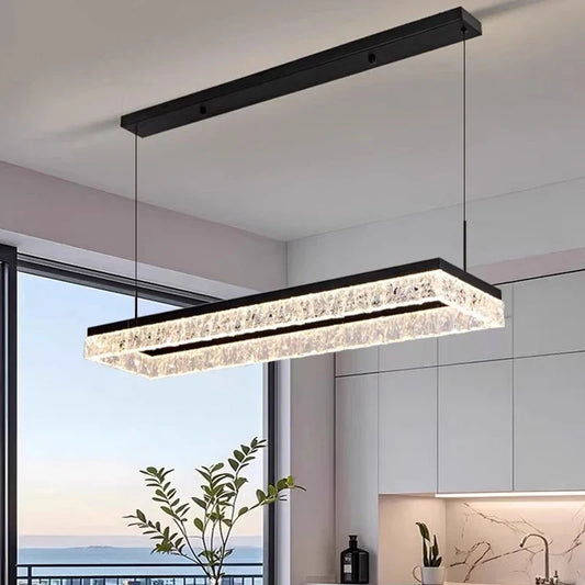 Modern Iron and Acrylic Dimmable Pendant Light
