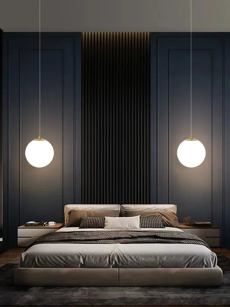 Lámpara colgante LED con bola de cristal DecorBites™ para comedor y dormitorio