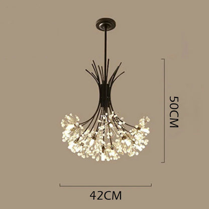 DecorBites™ Crystal Flower Pendant Chandelier with G4 Socket