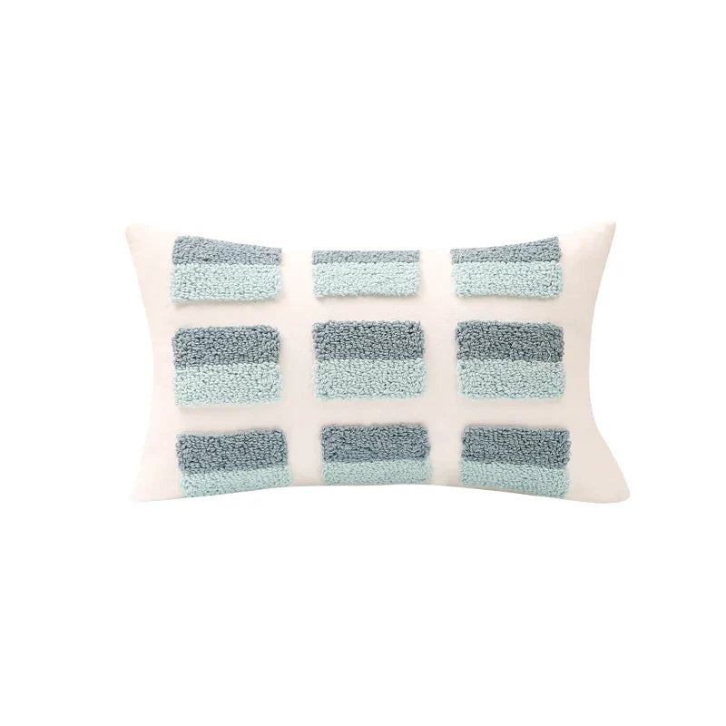 غطاء وسادة هندسي من DecorBites™ بتصميم ماسي منسوج 45×45 سم/30×50 سم مربع لغرفة المعيشة