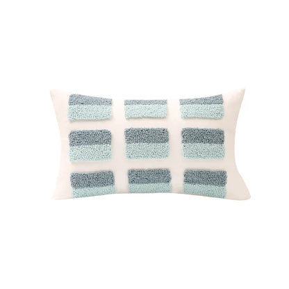 غطاء وسادة هندسي من DecorBites™ بتصميم ماسي منسوج 45×45 سم/30×50 سم مربع لغرفة المعيشة