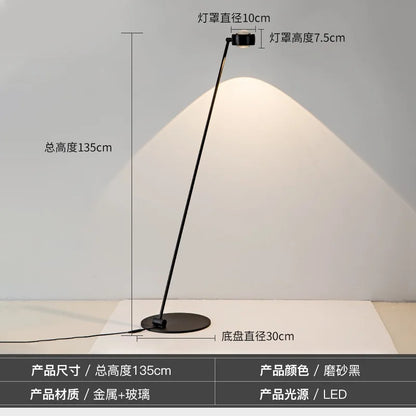 DecorBites™ Induction Dimming LED Vertical Floor Lamp for Modern Living Room