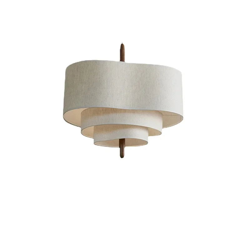 Decorbites™ Lámpara colgante de tela japonesa estilo retro para sala de estar, dormitorio, restaurante, hotel