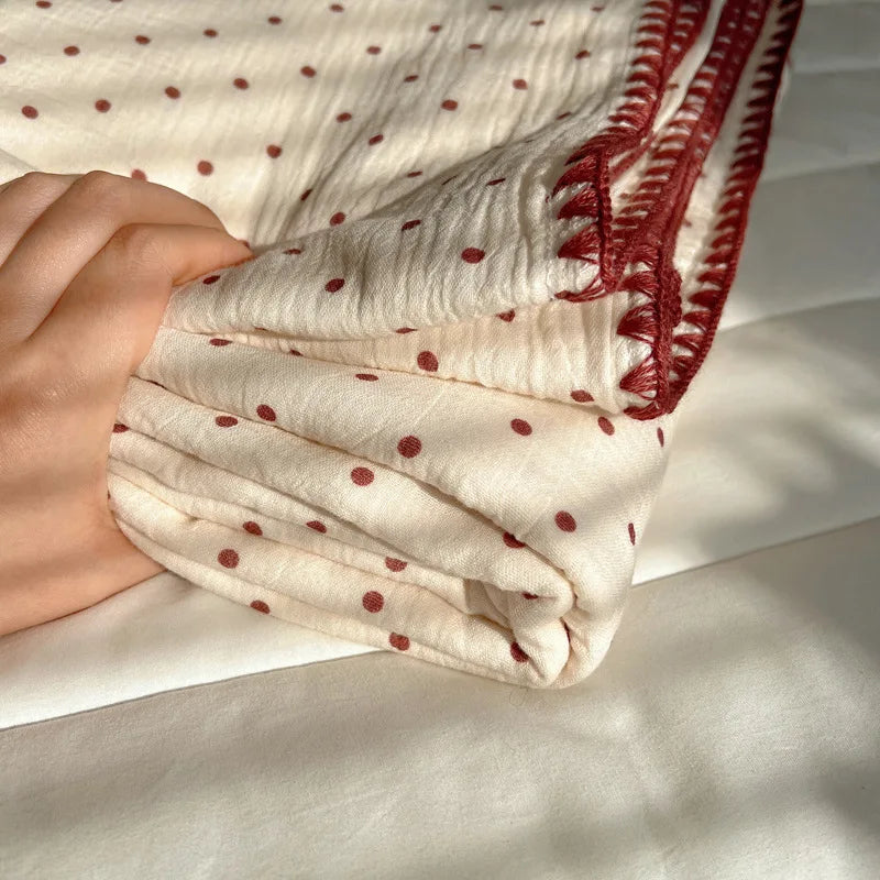 DecorBites™ Korean Cotton Cartoon Blanket for Travel & Home - Kids, Adults