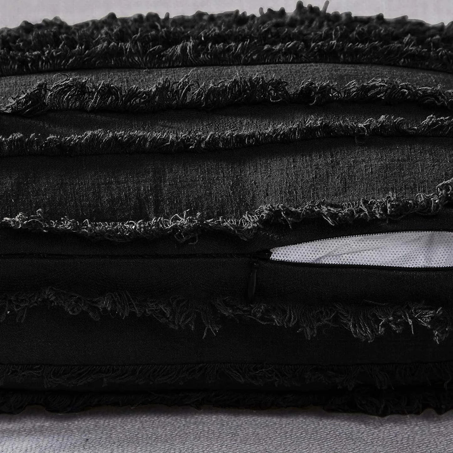 DecorBites™ Boho Chic Tassel Striped Pillow Covers for Home Decor