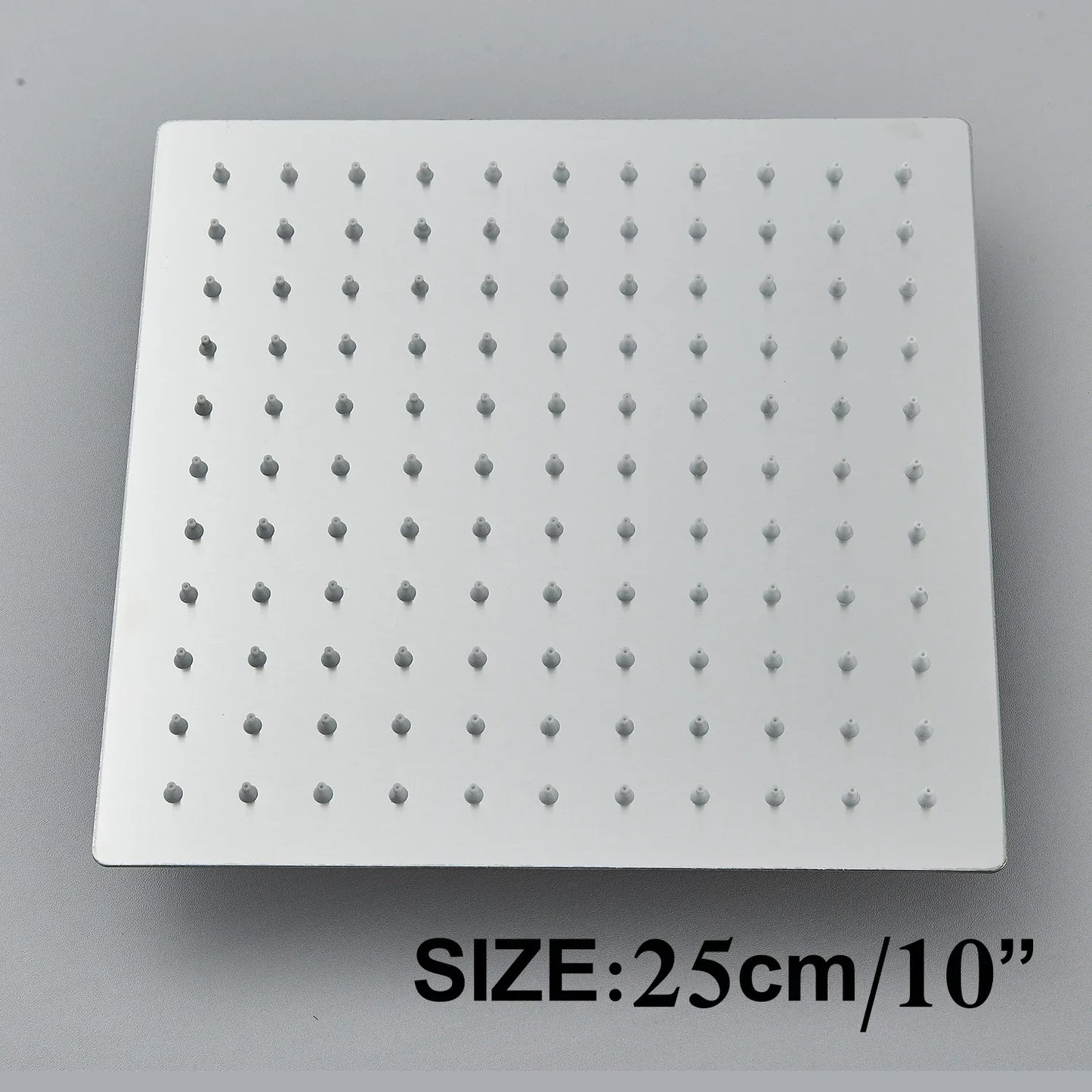 DecorBites™ 12" Matte Black Rainfall Shower Head Set with Shower Arm