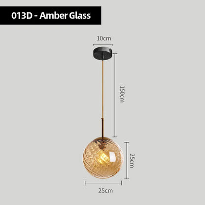 DecorBites™ Glass Chandelier Pendant Lights for Bedside, Kitchen, Restaurant, Bar, Home Lighting