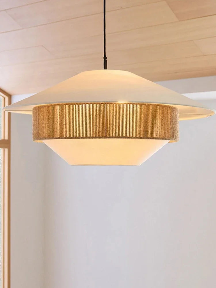 Decorbites™ Japanisches Hanfseil-Leuchter für Küche, Schlafzimmer und Hotel – Minimalistisches Wohnaccessoire