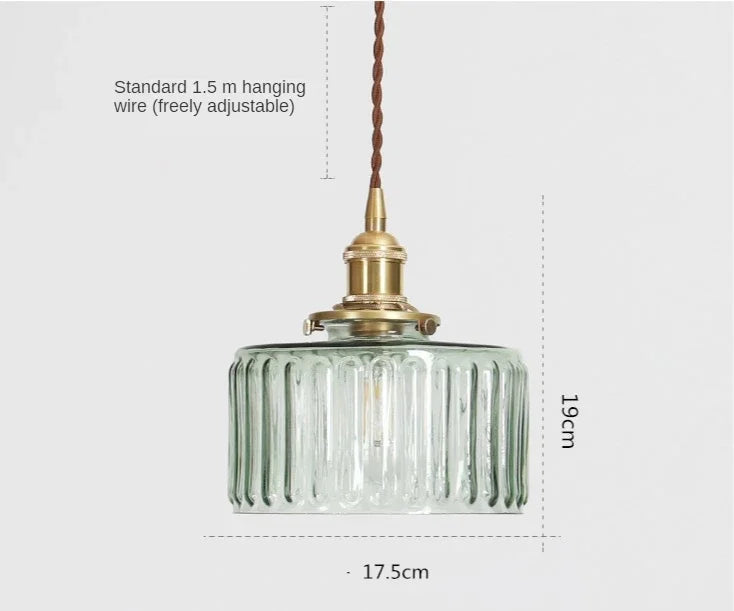 DecorBites™ Glass LED Pendant Lamp for Modern Nordic Decor in Dining, Living, and Bedroom