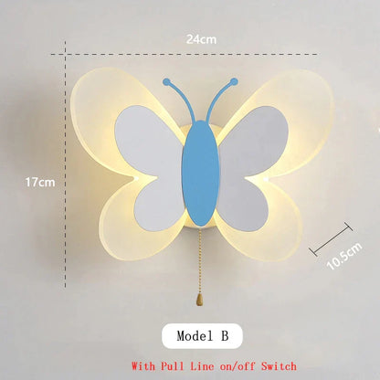 DecorBites™ Butterfly Wall Lamp: Charming LED Light for Kids' Bedroom and Nursery