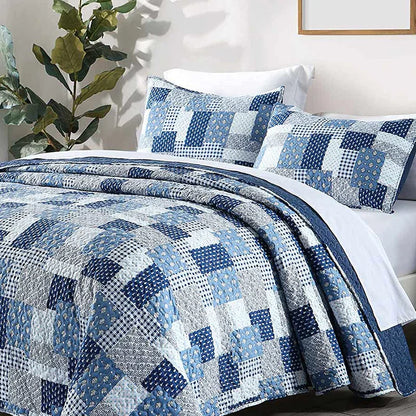 Decobites Lightweight Quilt Bedding Set with Pillow Shams