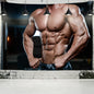 Decobites Mystery Sexy Tapiz Art Muscular Man Wall Hanging Tapestry for Home Decor