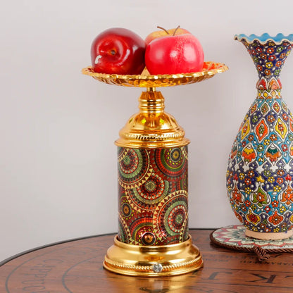 Lámpara de escritorio DecorBites™ con forma de plato de frutas: Recargable, luz nocturna romántica para sala de estar o dormitorio.