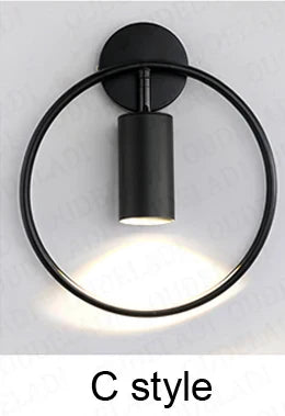 DecorBites™ Brass Ring LED Wall Light for Home Decor and Ambiance