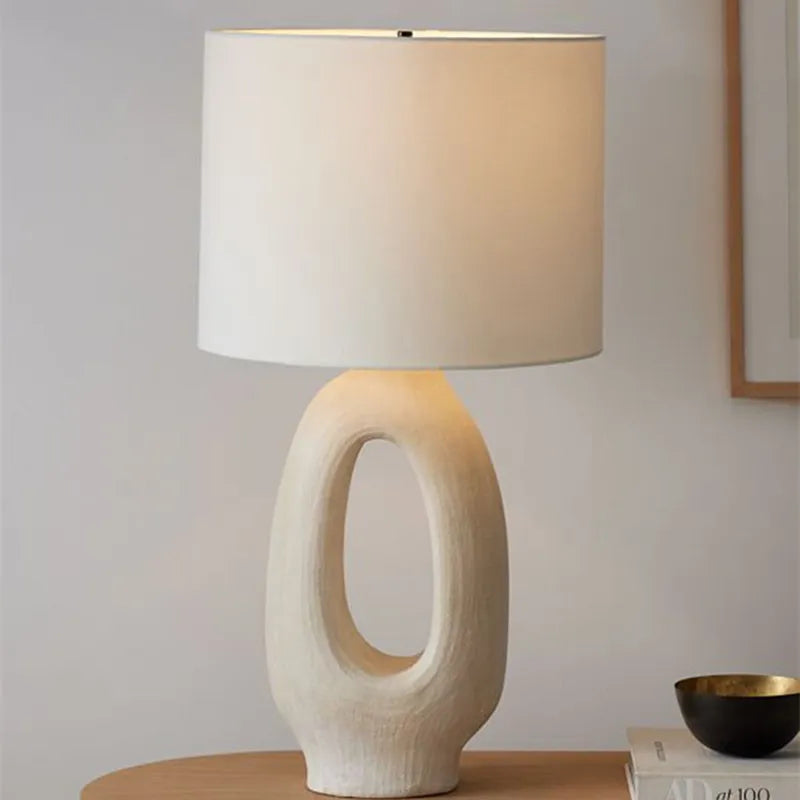 Lámpara de Mesa Japonesa Wabisabi™ E27 para Decoración de Iluminación en Sala de Estar y Dormitorio Decorbites