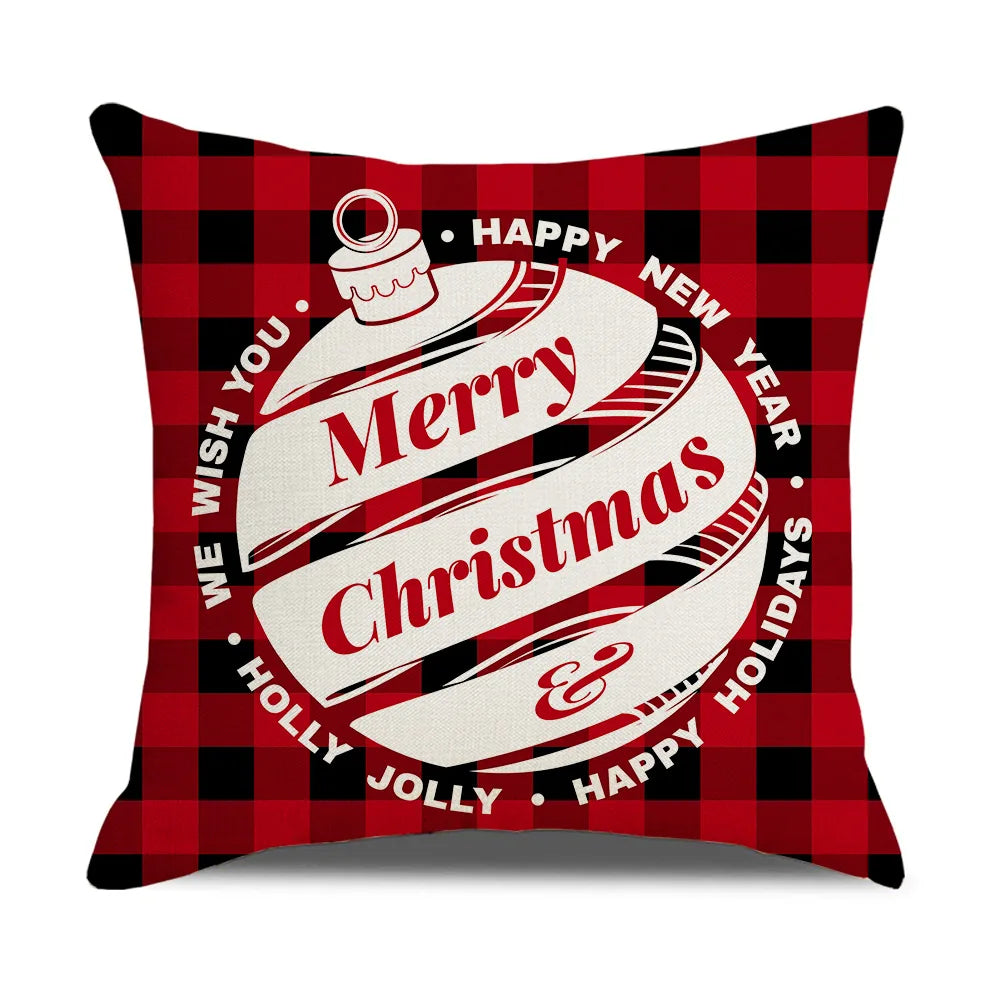 DecorBites™ Christmas Elk Letter Pillowcase 45x45cm for Living Room