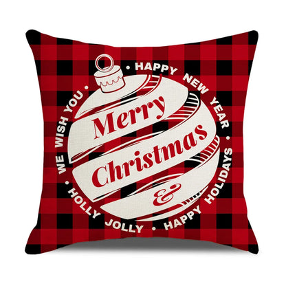 DecorBites™ Christmas Elk Letter Pillowcase 45x45cm for Living Room