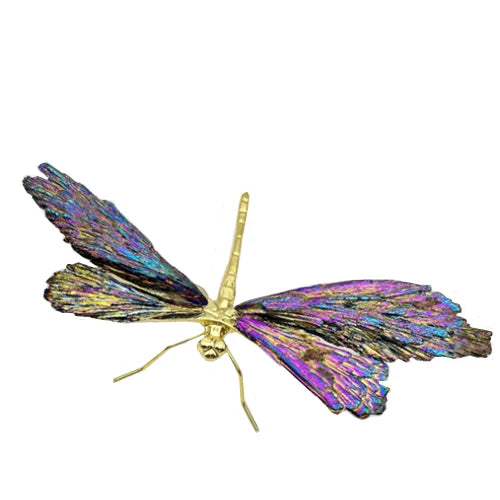 DecorBites™ Crystal Dragonfly Handmade Natural Crystal Decorative Figurines