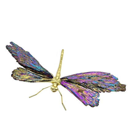 DecorBites™ Crystal Dragonfly Handmade Natural Crystal Decorative Figurines