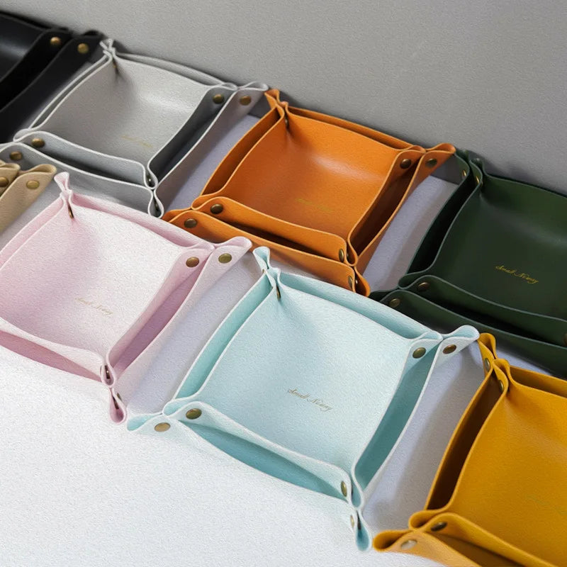 PU Leather Organizer Tray