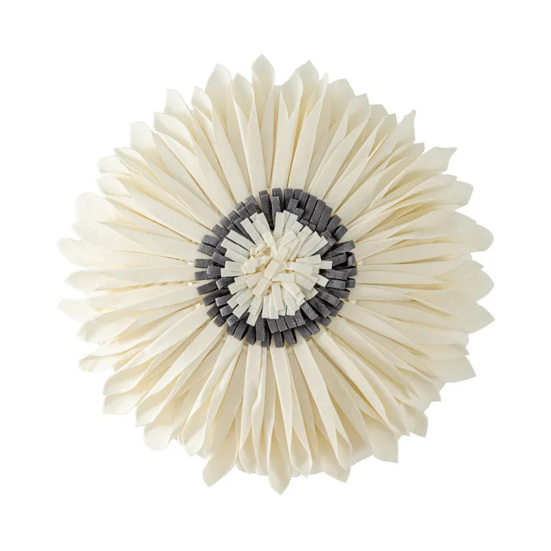 DecorBites™ Handmade Flower Cushion Cover - Elegant Home Decor Pillows