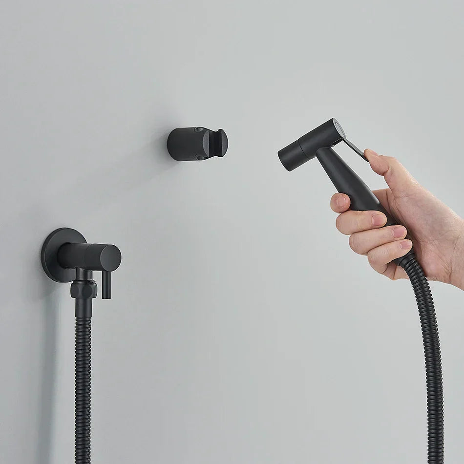 DecorBites™ Brass Bidet Faucet Mixer for Cold Water Sprayer Head Jet Toilet Faucet