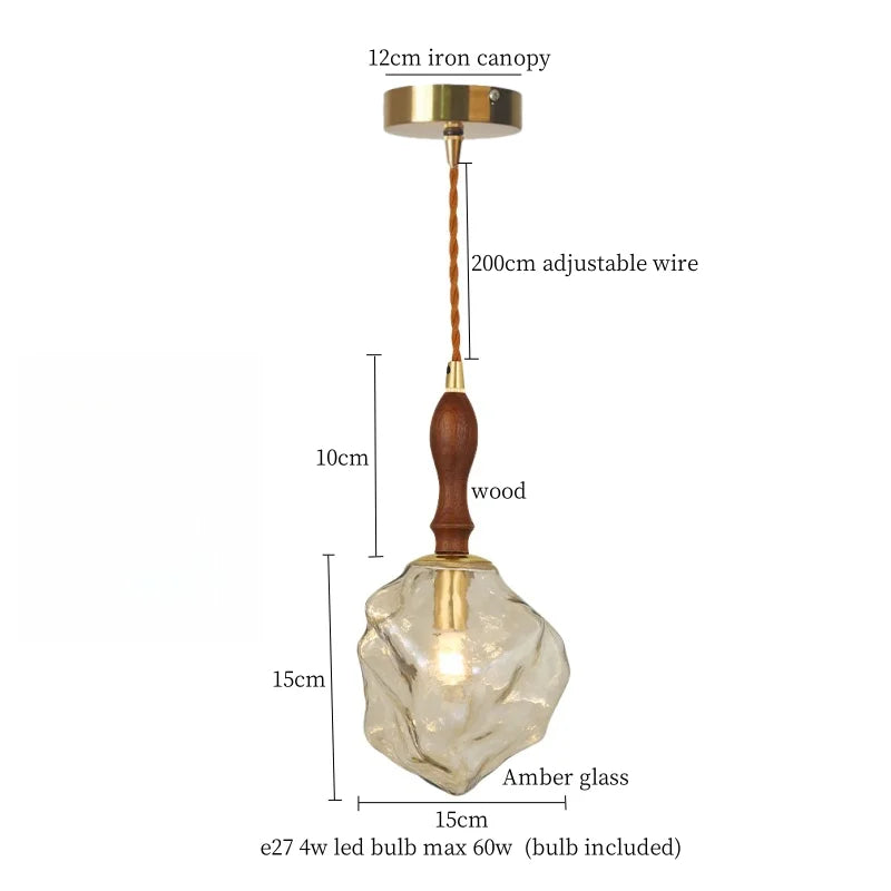 Lava Glass Vintage Pendant Light