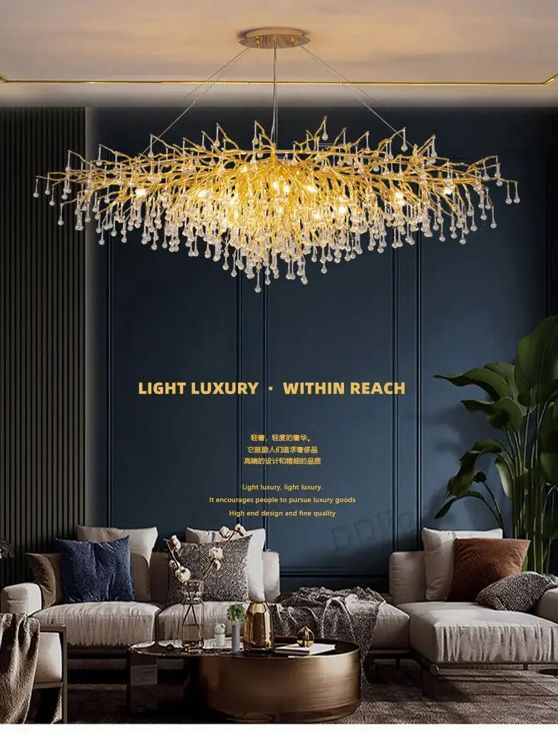 DecorBites™ Luxury Crystal Chandelier for Home Decor