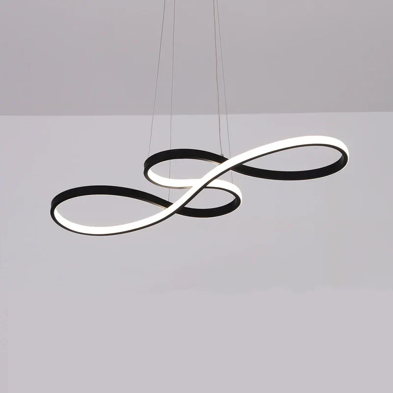 DecorBites™ Gold LED Chandelier: Modern Nordic Dining Room Pendant Lights, Ideal for Kitchen, Bar, Office.