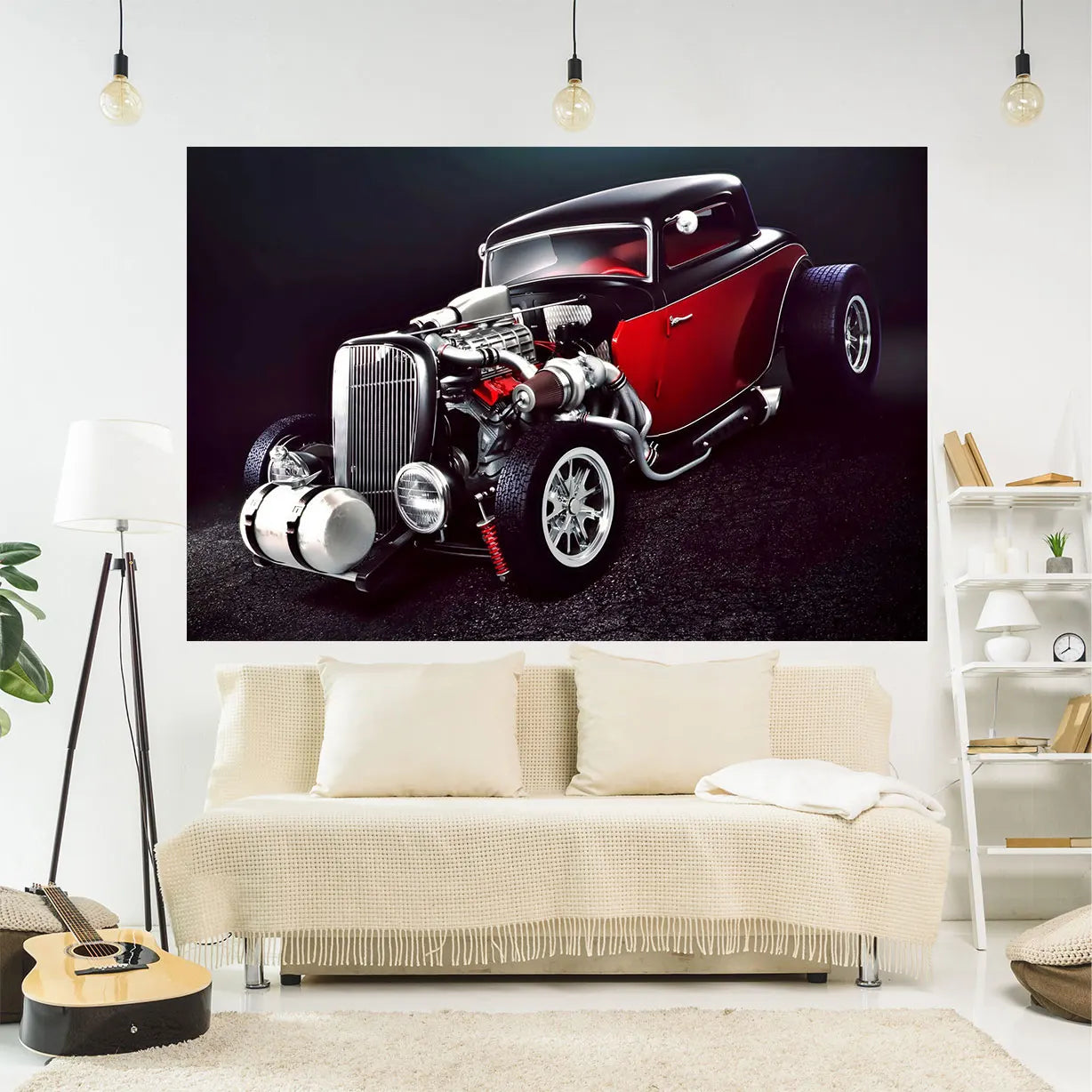 Decobites Retro Car Wall Tapestry - Vintage Aesthetic Home Decor