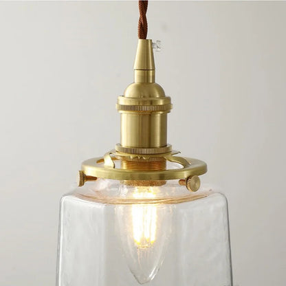 DecorBites™ Clear Glass LED Pendant Lamp Modern Nordic Style Adjustable Hanging Light