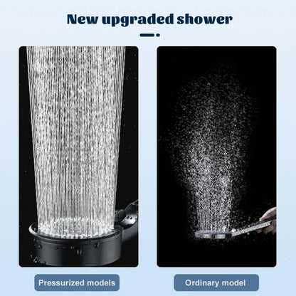 DecorBites™ Adjustable High-pressure Shower Head - 5 Modes, One-key Stop Water, Water-saving Hand-held