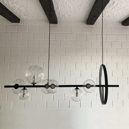 DecorBites™ Glass Bubble Chandelier - Light Luxury American Industrial Style Lamp for Restaurant and Bar Tables