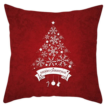 DecorBites™ Christmas Santa Claus Snowflake Pillow Cover 18x18inch