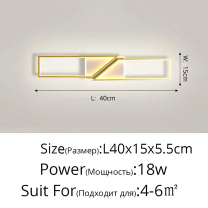 DecorBites™ LED Ceiling Light: Modern Fixture for Living Room, Kitchen & Hallway Lighting