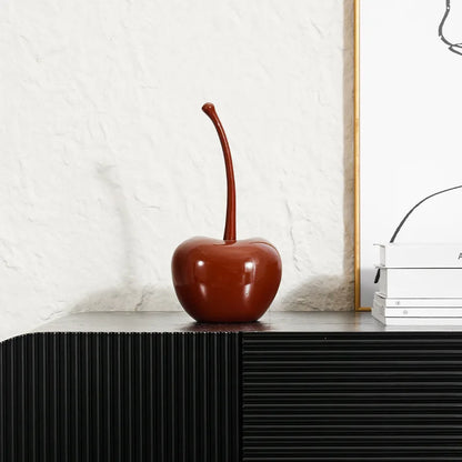 DecorBites™ Chic Red Cherries Resin Ornaments for Home Decor and Table Accessories