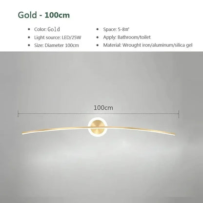 DecorBites™ LED Wall Lamps: Modern Iron Baking Paint Craft Light for Bathroom Bedroom Living Room