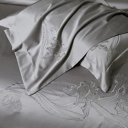 Decobites Luxury Embroidery 1000TC Egyptian Cotton Bedding Set - Full Queen King Size