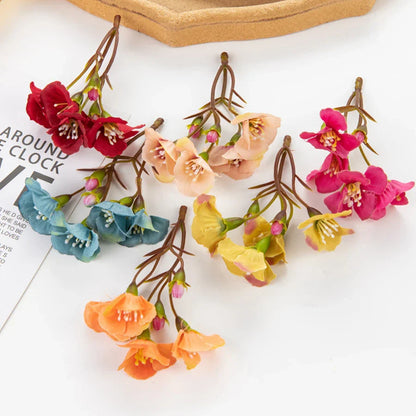 DecorBites™ Artificial Flowers: Christmas Decor, Home Wedding Bouquet, Scrapbooking Bouquets