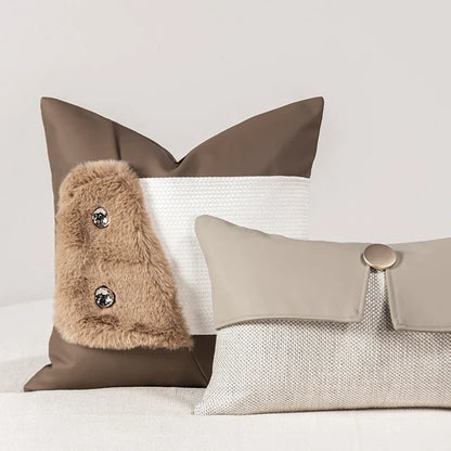 Funda de almohada de lujo italiana DecorBites™: Elegante funda de cojín de diseño para el hogar y hoteles