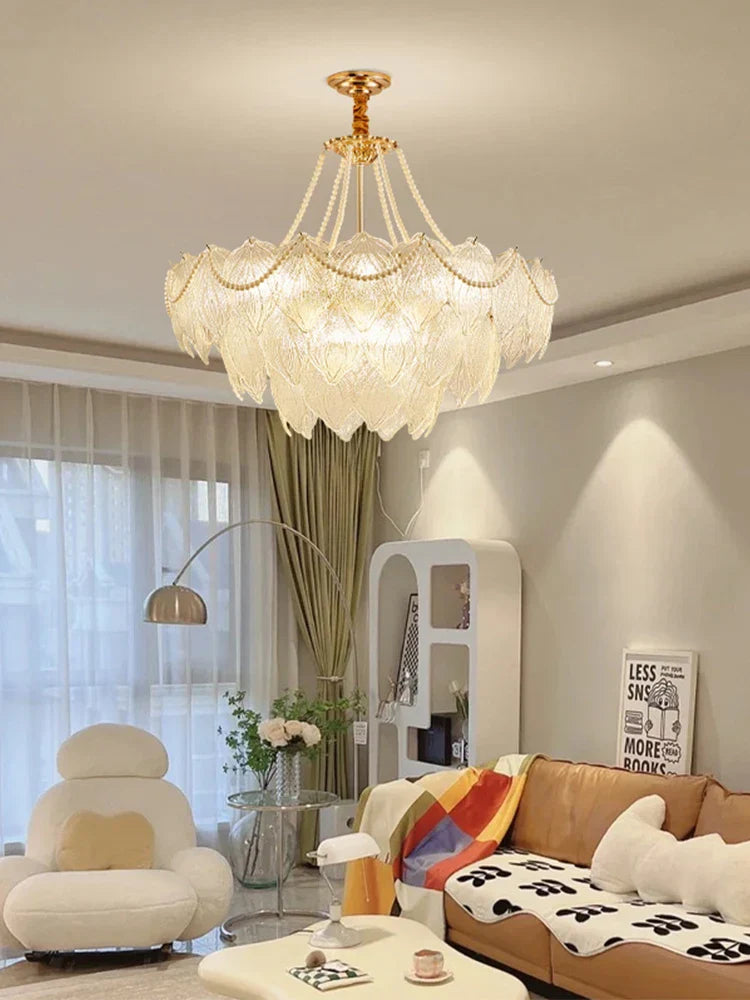 DecorBites™ Crystal Chandelier: Modern Luxury Lighting for Living Room, Bedroom, and Dining Room