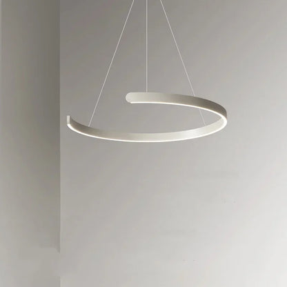 Lámpara colgante tipo araña LED negra DecorBites™ para vestíbulo, escaleras o bar; lámpara colgante minimalista para interiores.