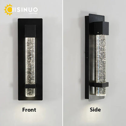 Lámpara de pared exterior LED DecorBites™ Crystal Bubble para porche, entrada y jardín