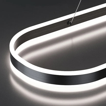 Nordic White Ring Aluminum LED Pendant Light
