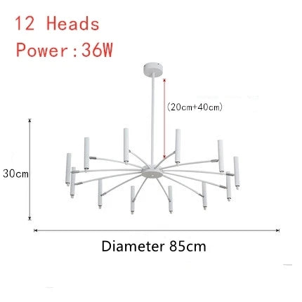 DecorBites™ Gypsophila LED Ceiling Pendant Lamp for Indoor Living Dining Bedroom Lighting