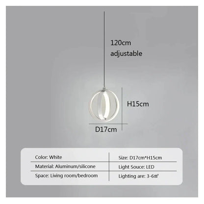 DecorBites™ LED Bedside Pendant Light Modern Decor Chandelier for Bedroom Living Room