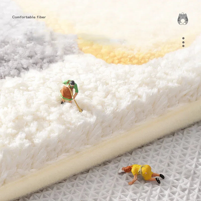 Decobites Cartoon Animal Bathroom Carpet - Non-slip Absorbent Soft Bath Rug